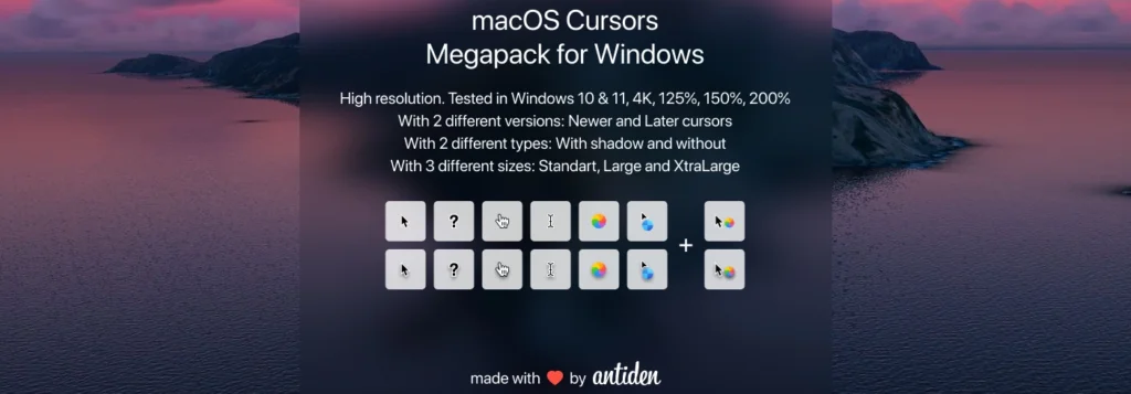 MacOS Windows Cursors