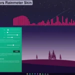 Fountain of colors Rainmeter skin