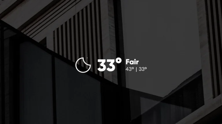 Small Clean Rainmeter Weather Skin