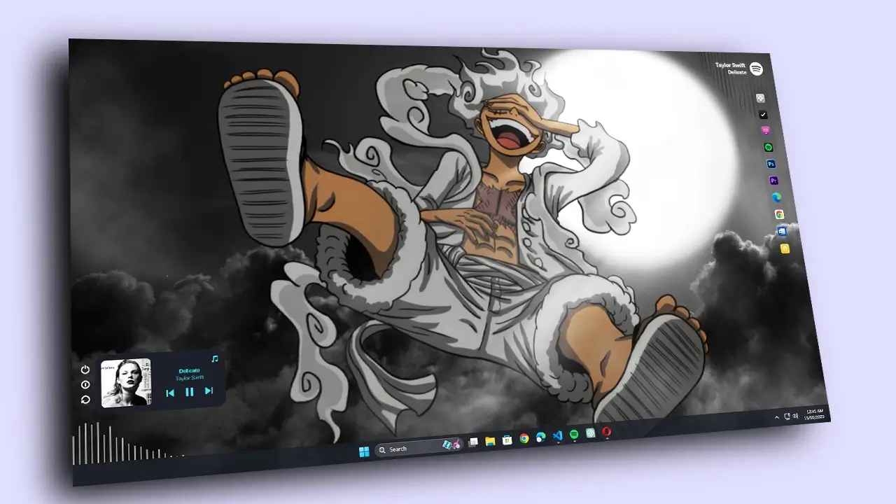 Luffy Gear 5 Desktop Live Wallpaper