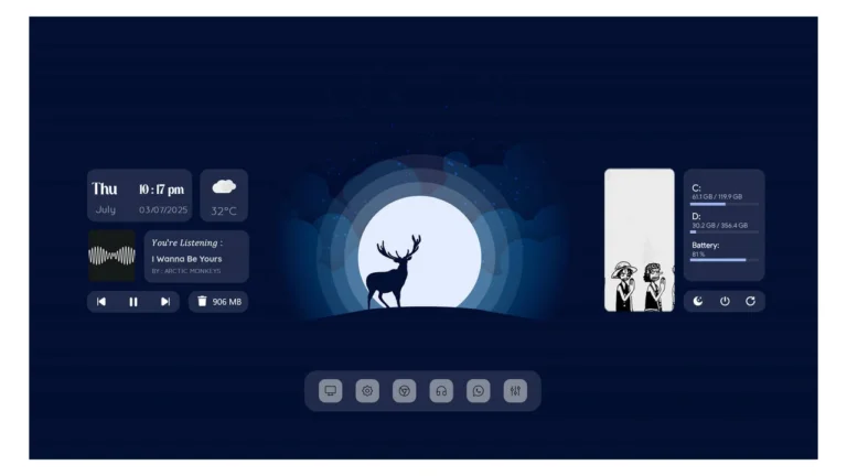 stellar Rainmeter Skin